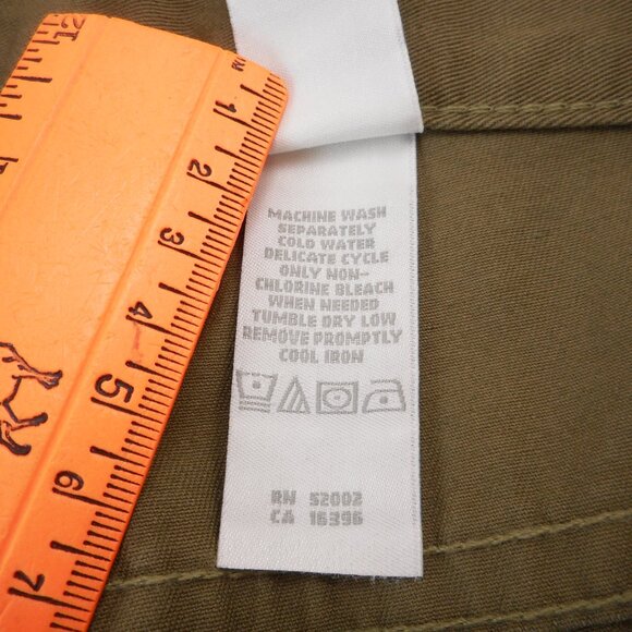 NWT Liz Claiborne Womens Size 14W Cropped Pants Olive Green High Rise Vintage - Picture 7 of 11